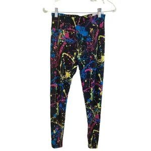 PAINT SPLATTERED COLORFUL LEGGINGS  XL